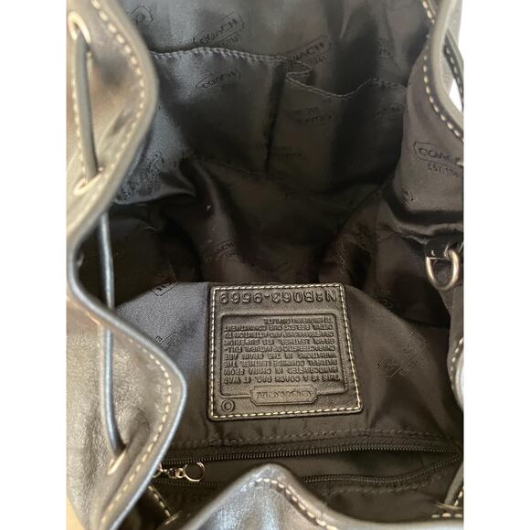 Vtg Coach Legacy black backpack Daypack 9569 - Picture 9 of 10